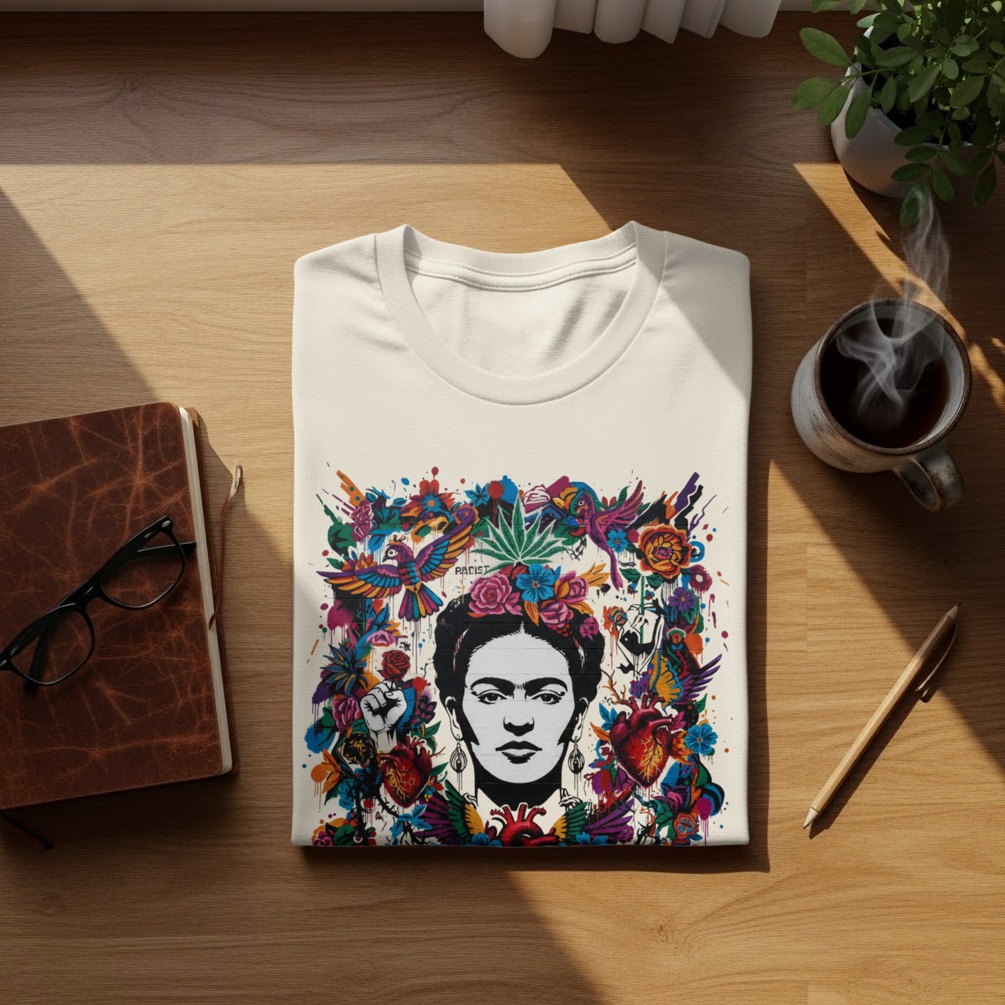 Frida Kahlo Colorful Artistic Floral Bird Heart product type