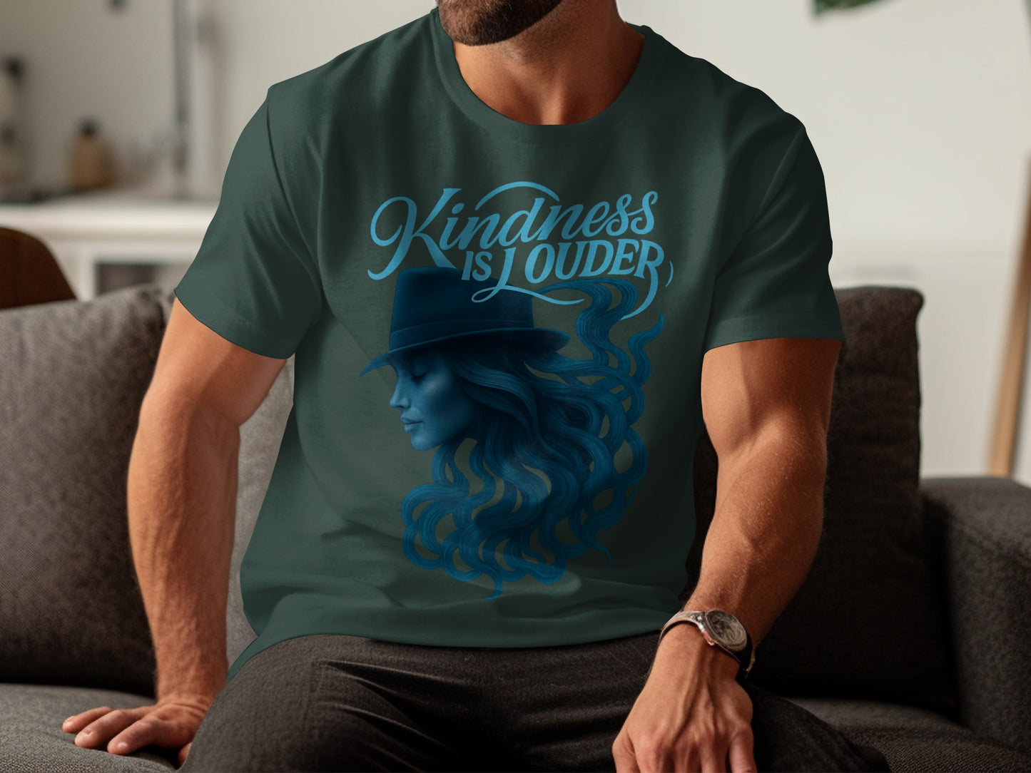 Kindness Is Louder Graphic Tee Shirt for Men