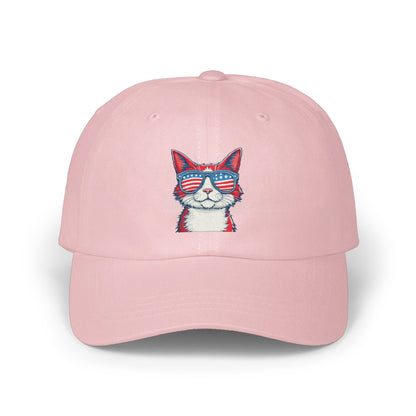 Patriotic Cool Cat Wearing Sunglasses Light Pink product type