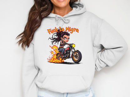 Fierce Biker Chick Graphic Hoodie product