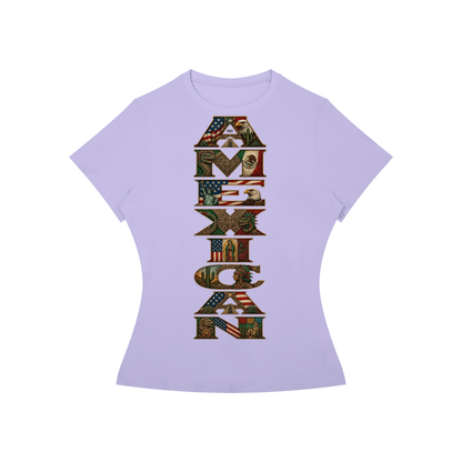 AMEXICAN Pride FDT Subtle Women’s Slim Fit Performance T-Shirt
