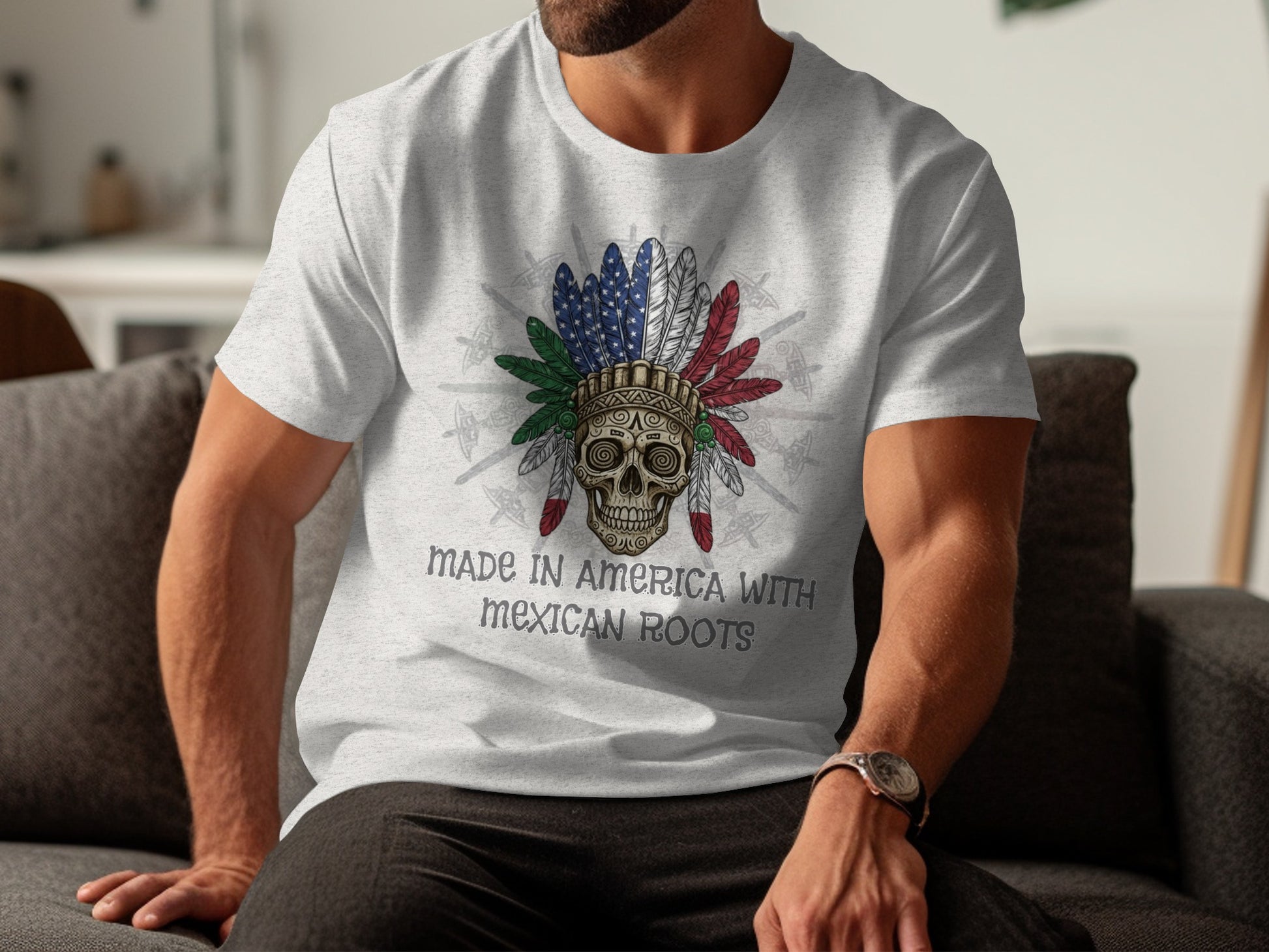 Made In America With Mexican Roots Graphic Tee