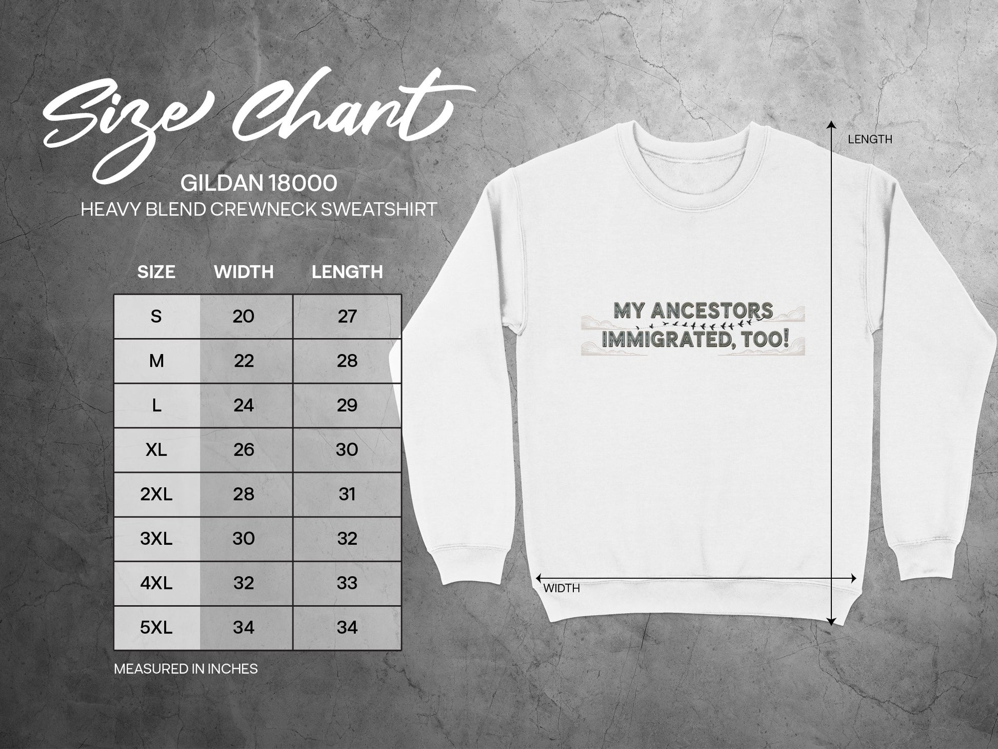 My Ancestors Immigrated Too Crewneck Sweatshirt product type