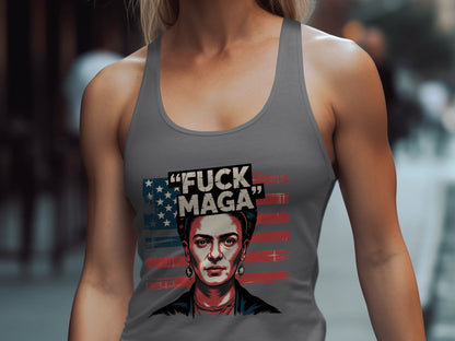 Bold Political Statement Graphic Tank Top product