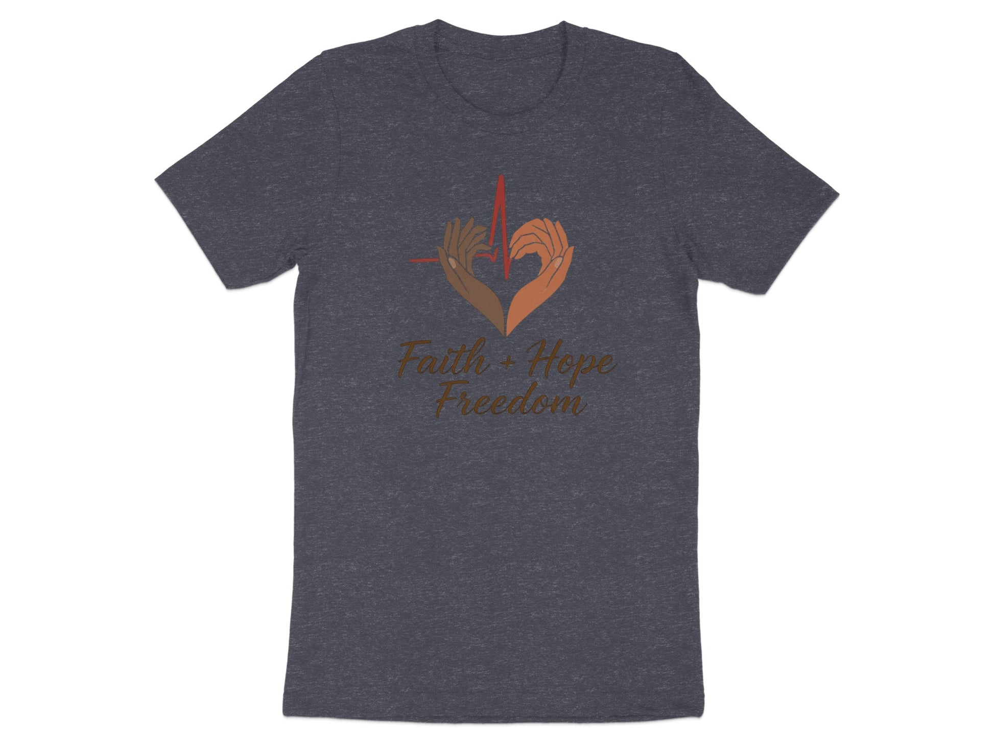 Faith Hope Freedom Heart Hand Gesture T-shirt product