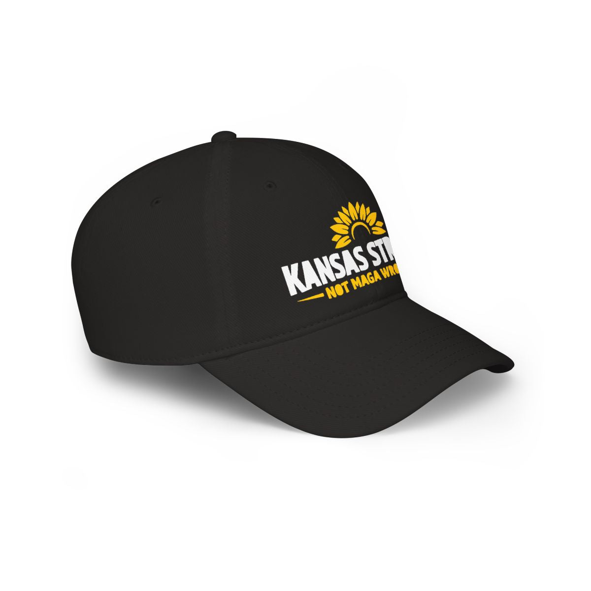 Kansas Stands Not MAGA Wheat Sunflower Design Hat