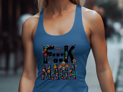 Bold Statement Graphic Racerback Tank product