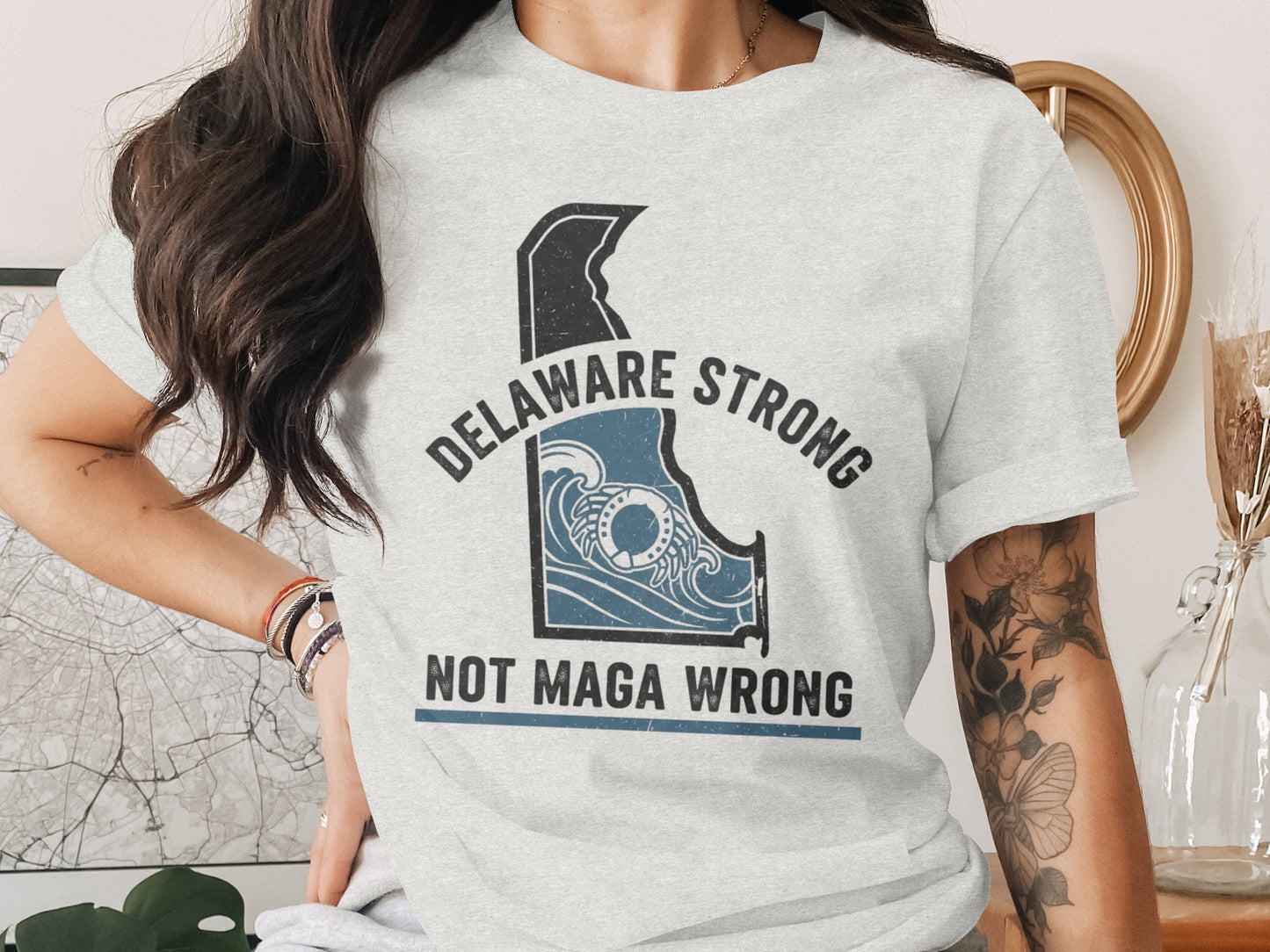 Delaware Strong Not MAGA Wrong t-shirt product type