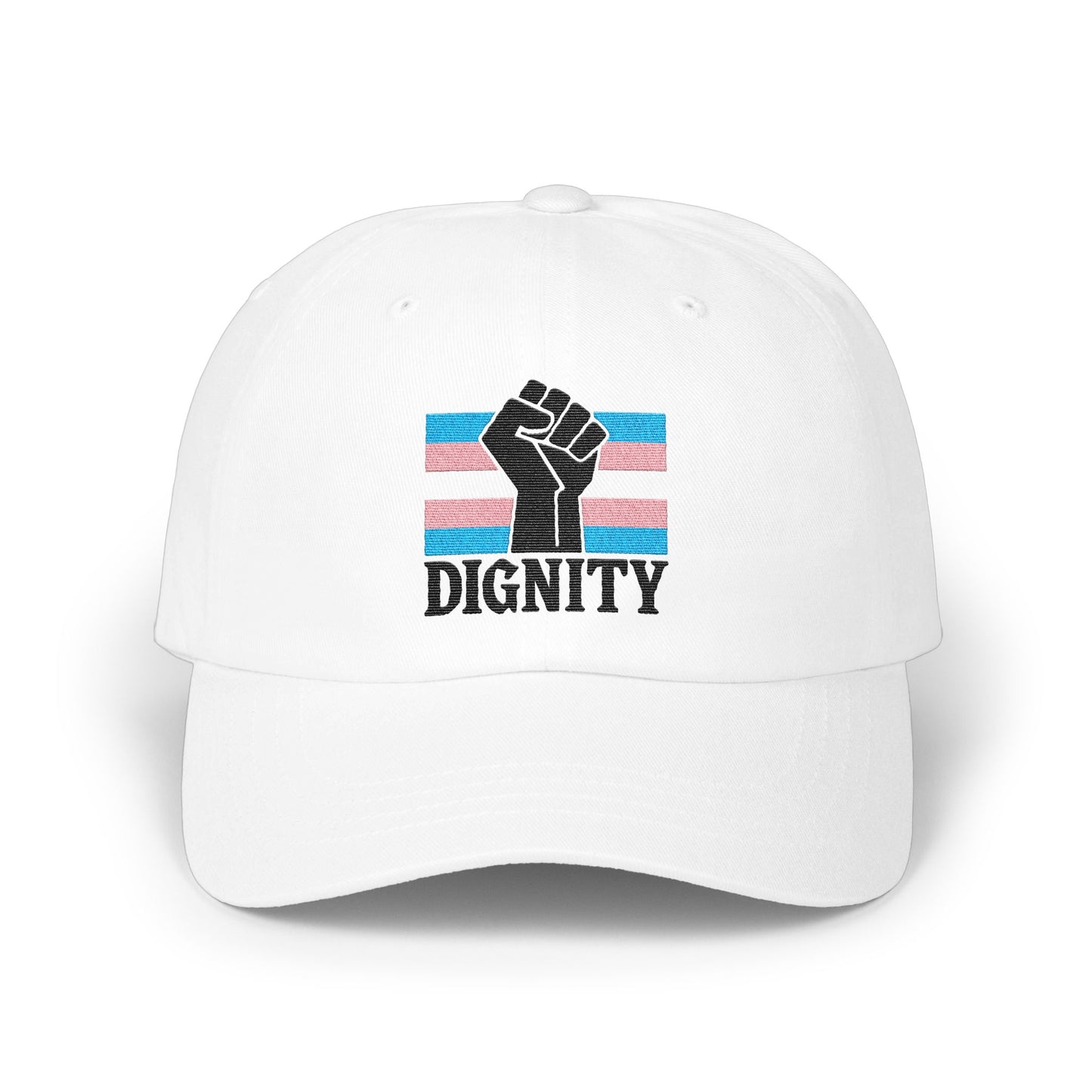 Dignity Fist and Transgender Flag Design Hat product type