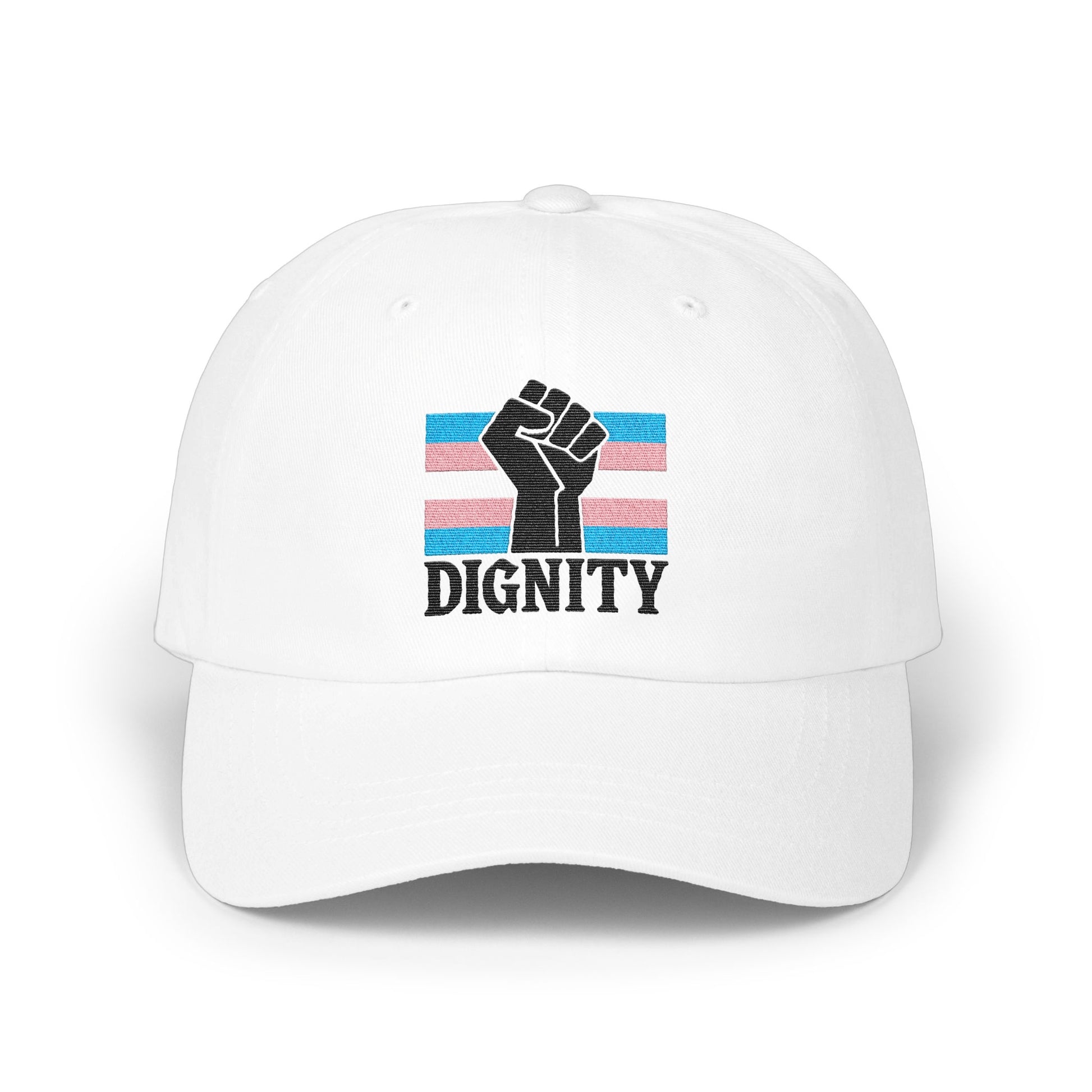 Dignity Fist and Transgender Flag Design Hat product type