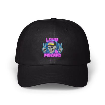 Loud Proud Skull Peace Sign Embroidered Hat product