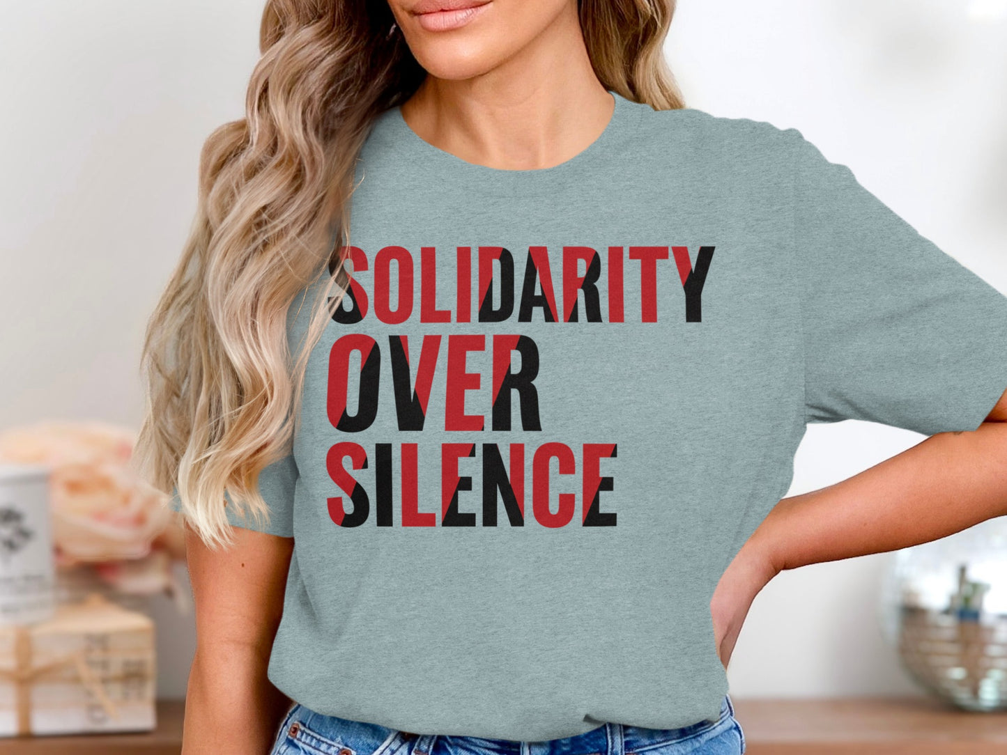Solidarity Over Silence Graphic T-shirt