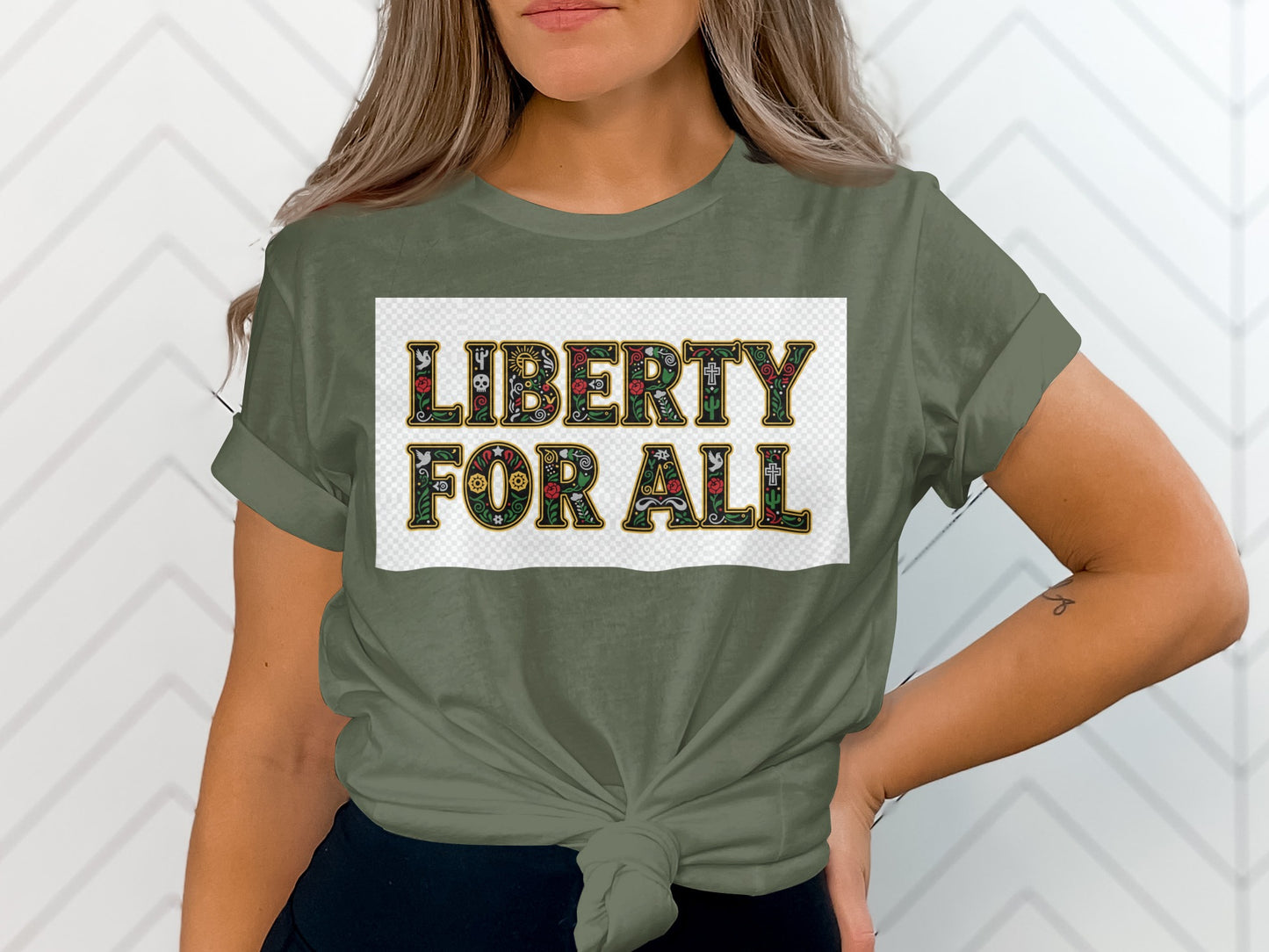 Liberty For All Graphic T-Shirt Top Apparel
