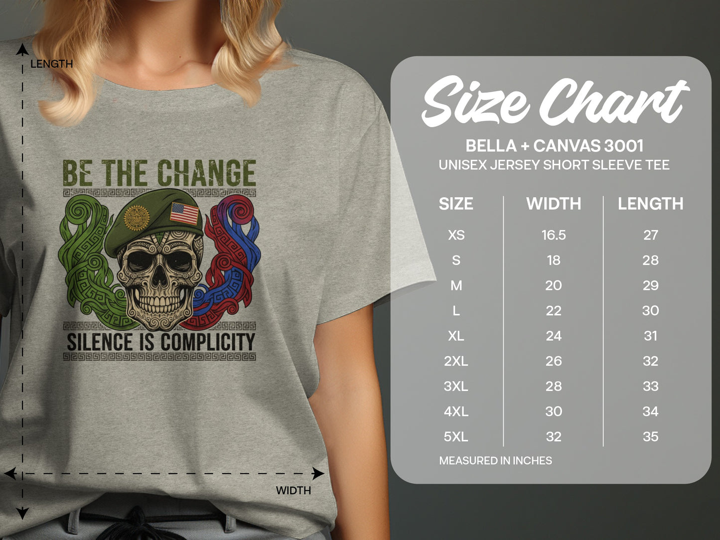 Be The Change Silence Is Complicity Unisex Jersey Tee