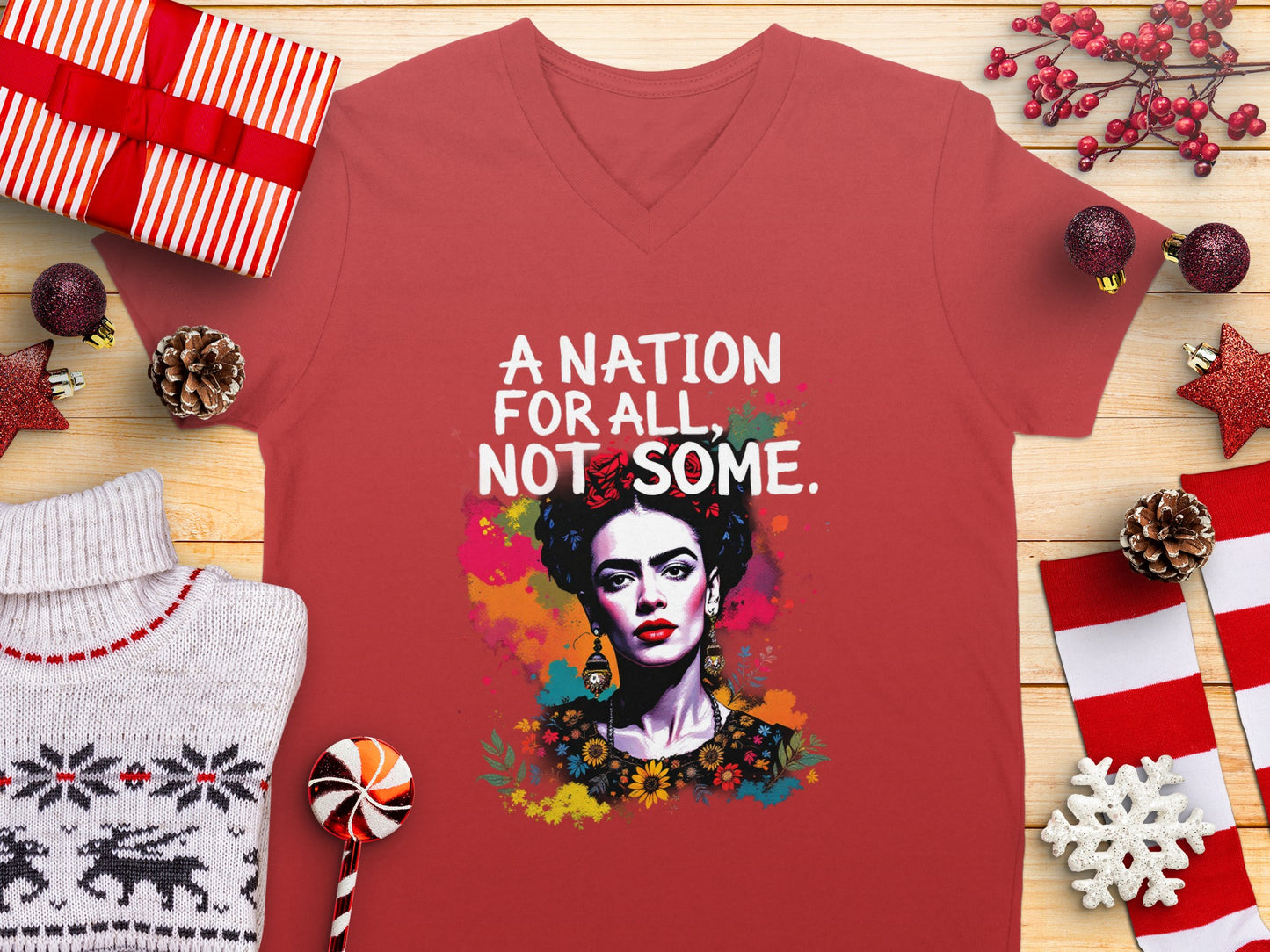 A Nation For All Not Some Colorful Artwork Shirt