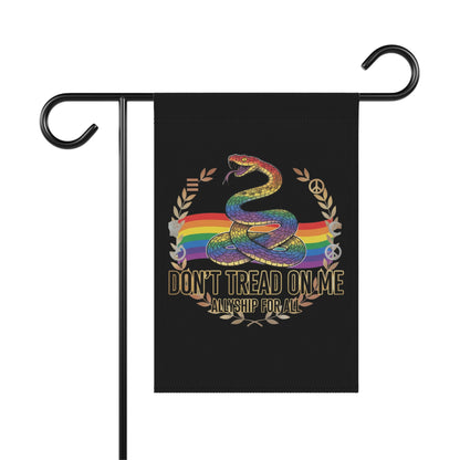 Don't Tread On Me Allyship For All Garden Flag product