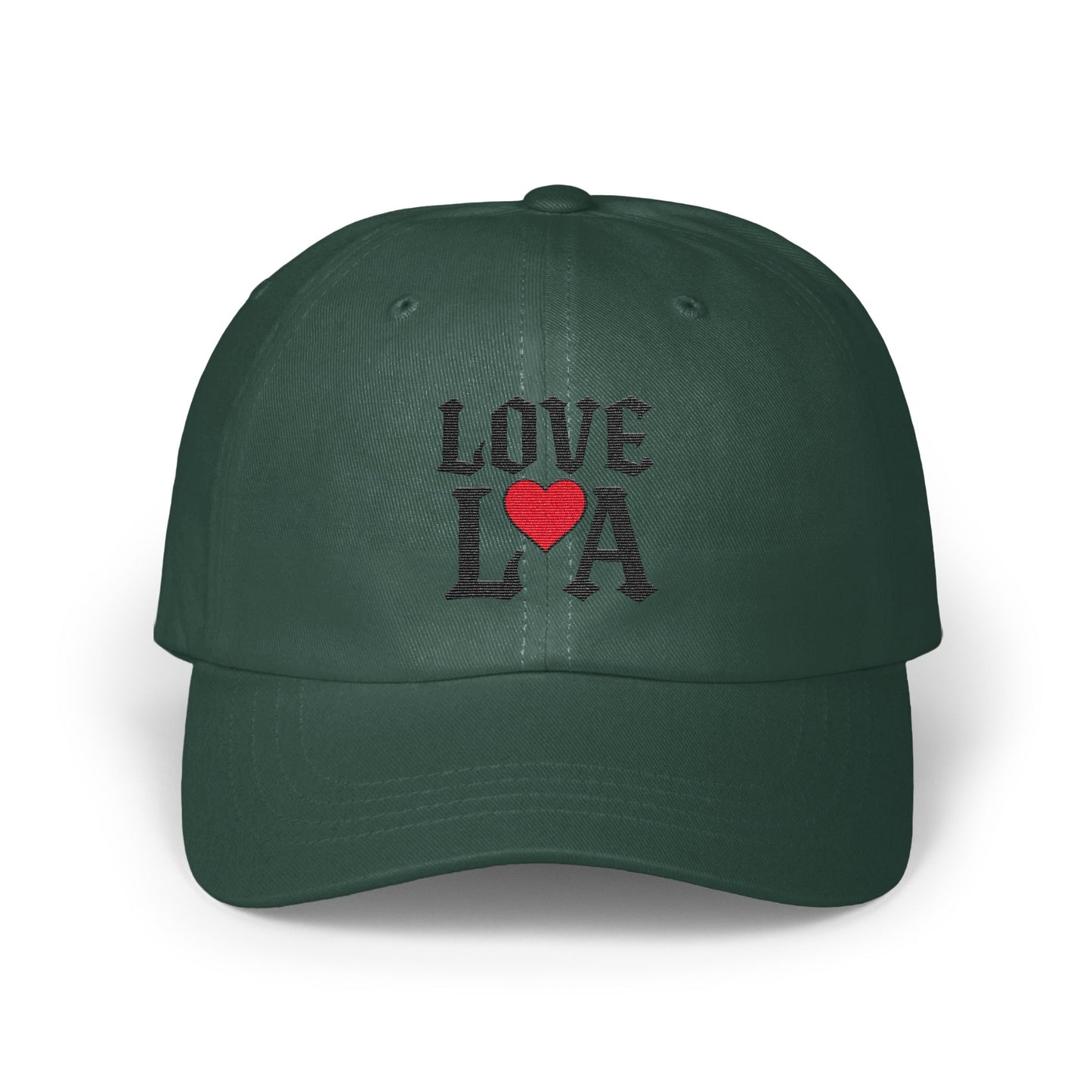 Love LA Heart Design Green Baseball Cap product