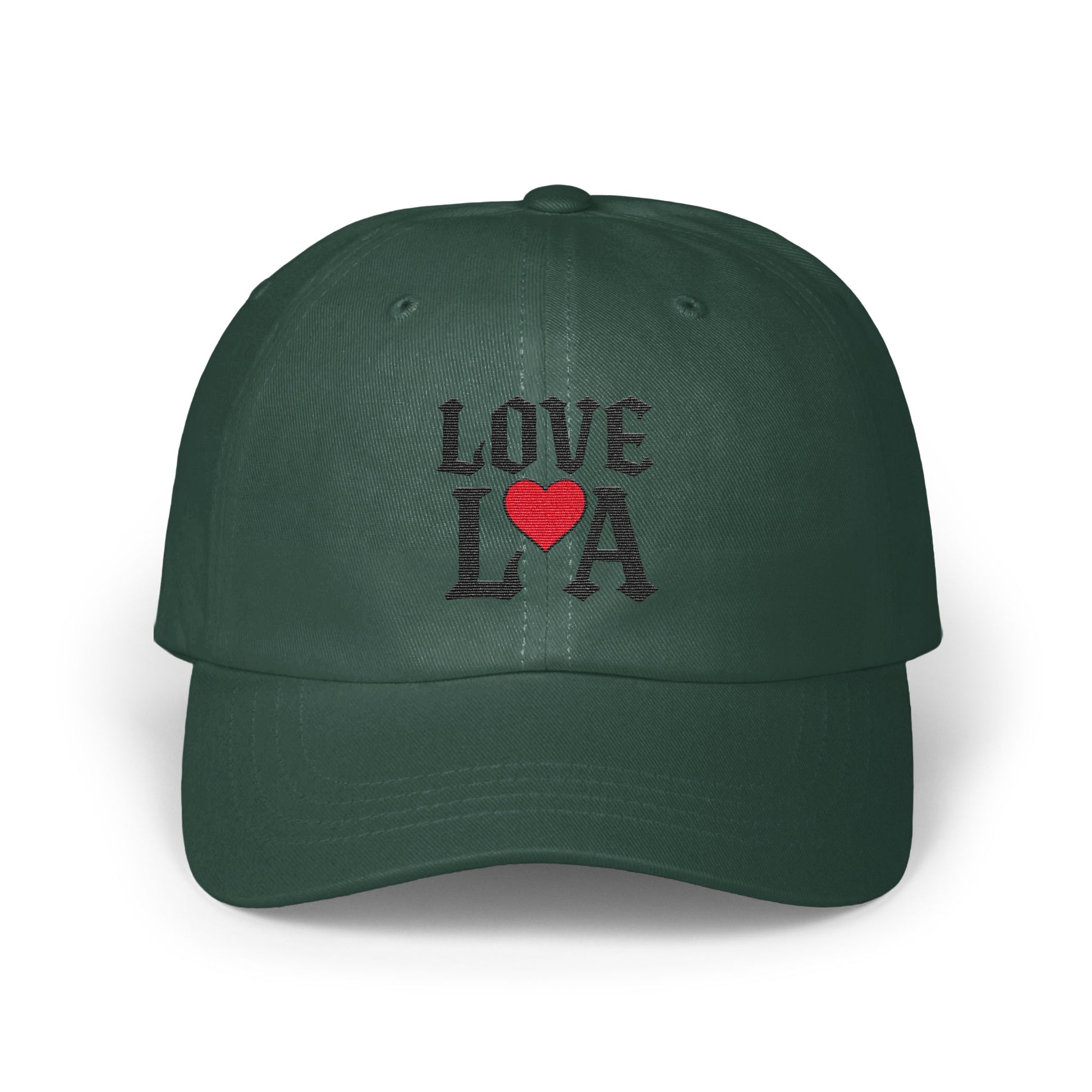 Love LA Heart Design Green Baseball Cap product