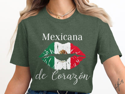 Mexicana De Corazón Shirt Perfect Patriotic Gift product type