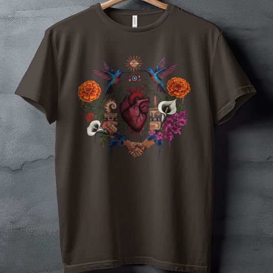 Vibrant Floral Hummingbird Sacred Heart Design product type