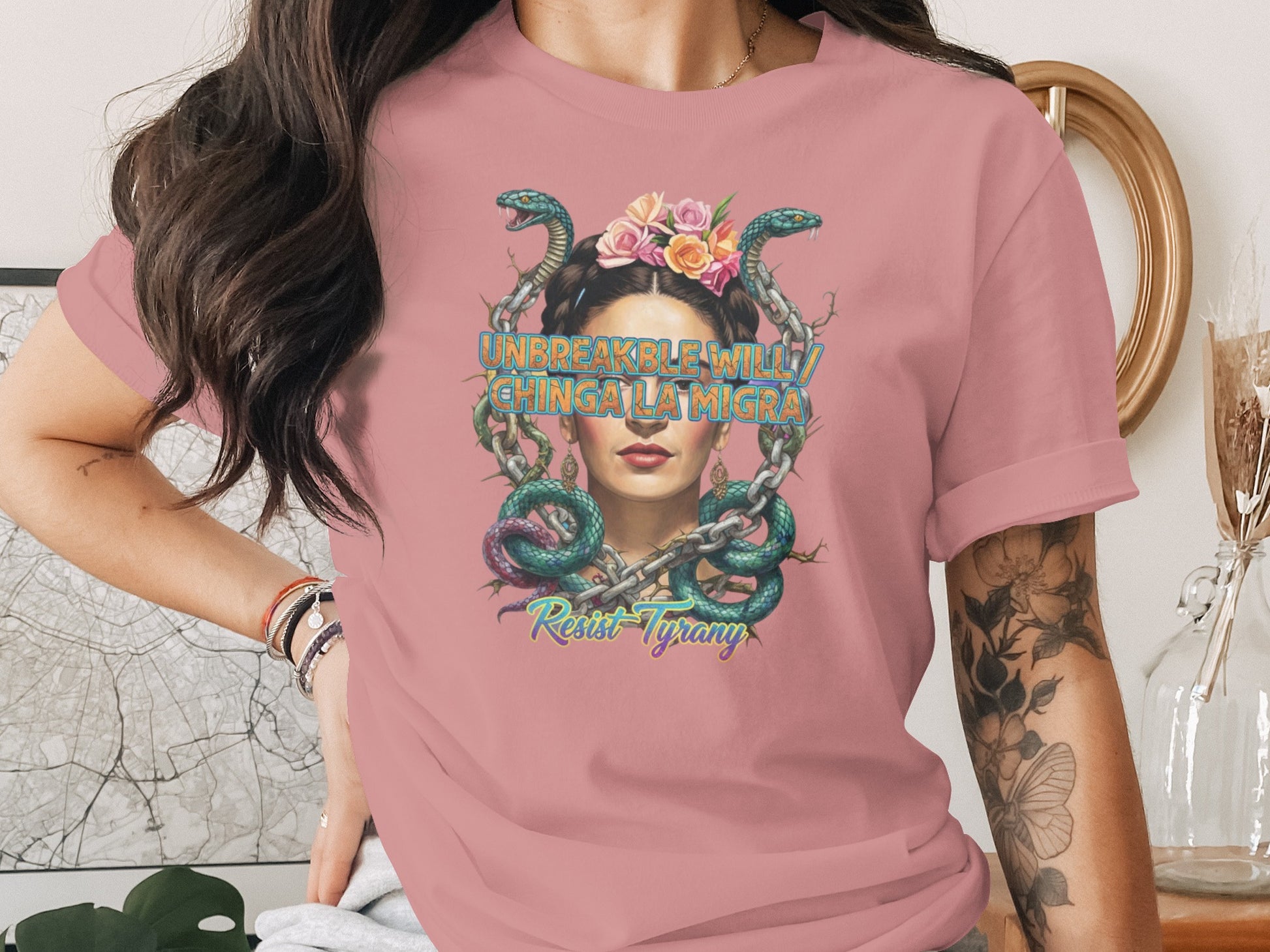 Unbreakable Will Chinga La Migra Resist Tyranny shirt product