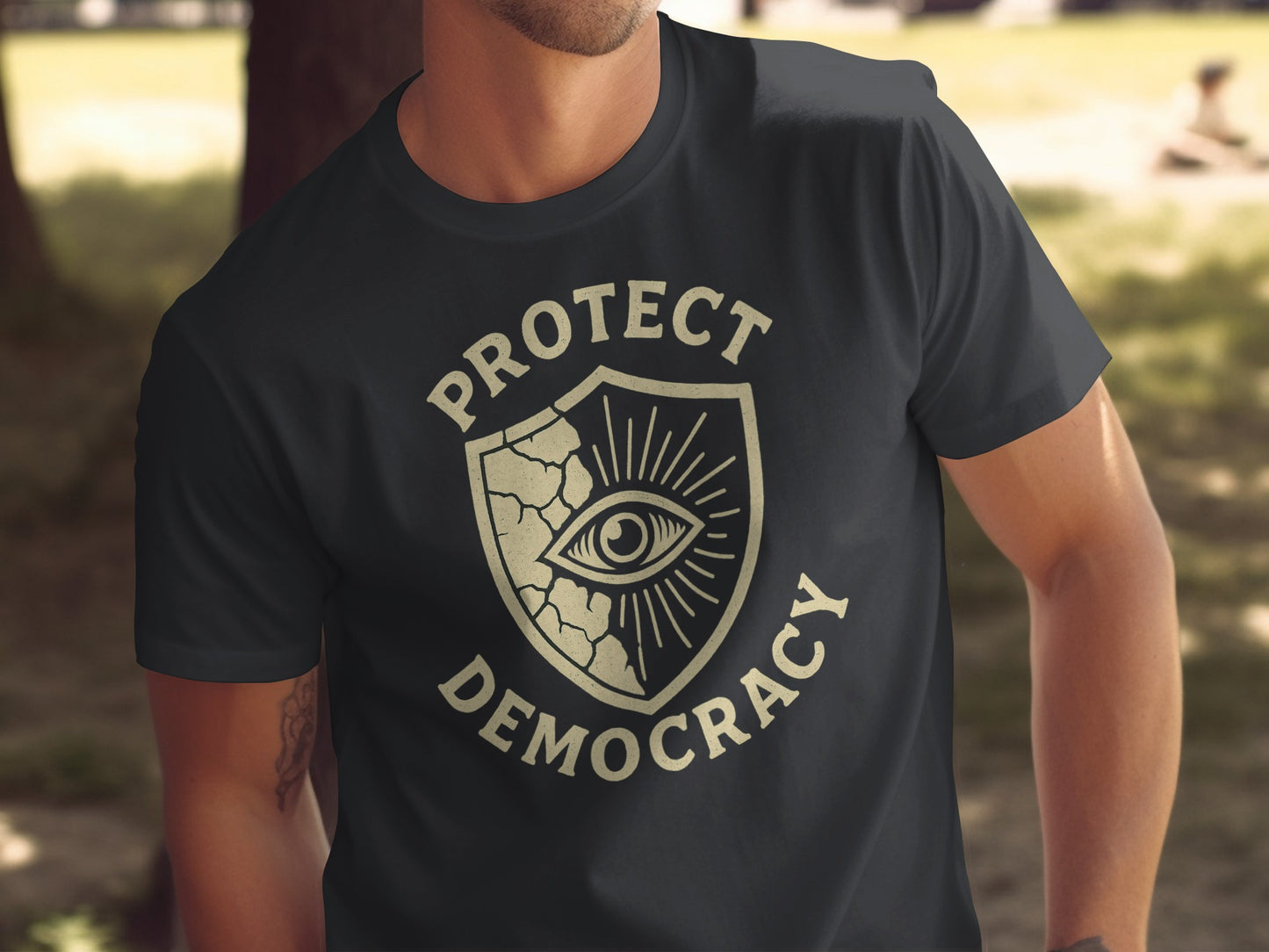 Protect Democracy Graphic Men's T-shirt product type