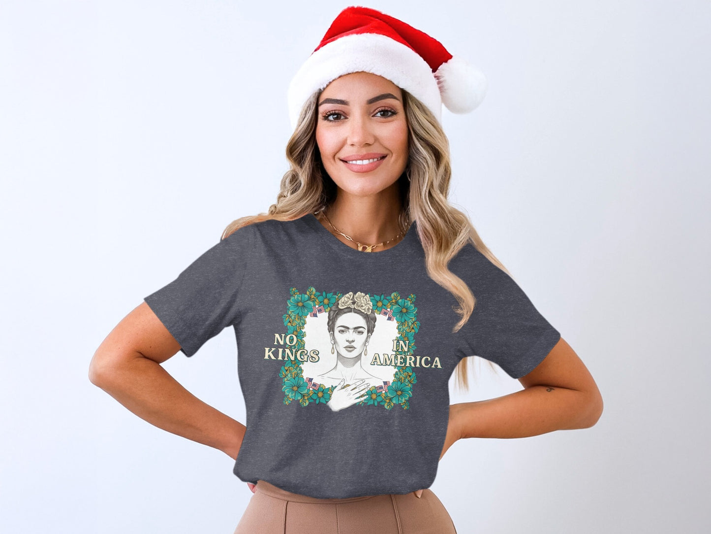 No Kings in America Graphic Tee Holiday Design