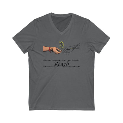 Reach Hands Graphic V-Neck T-Shirt product type