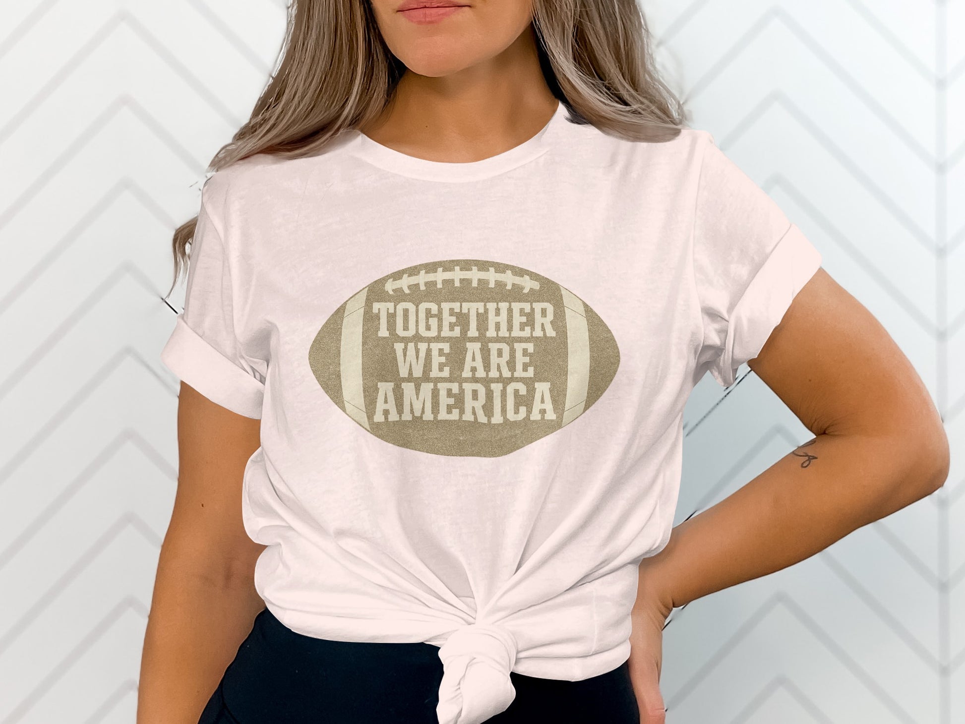 Together We Are America Football Graphic Shirt