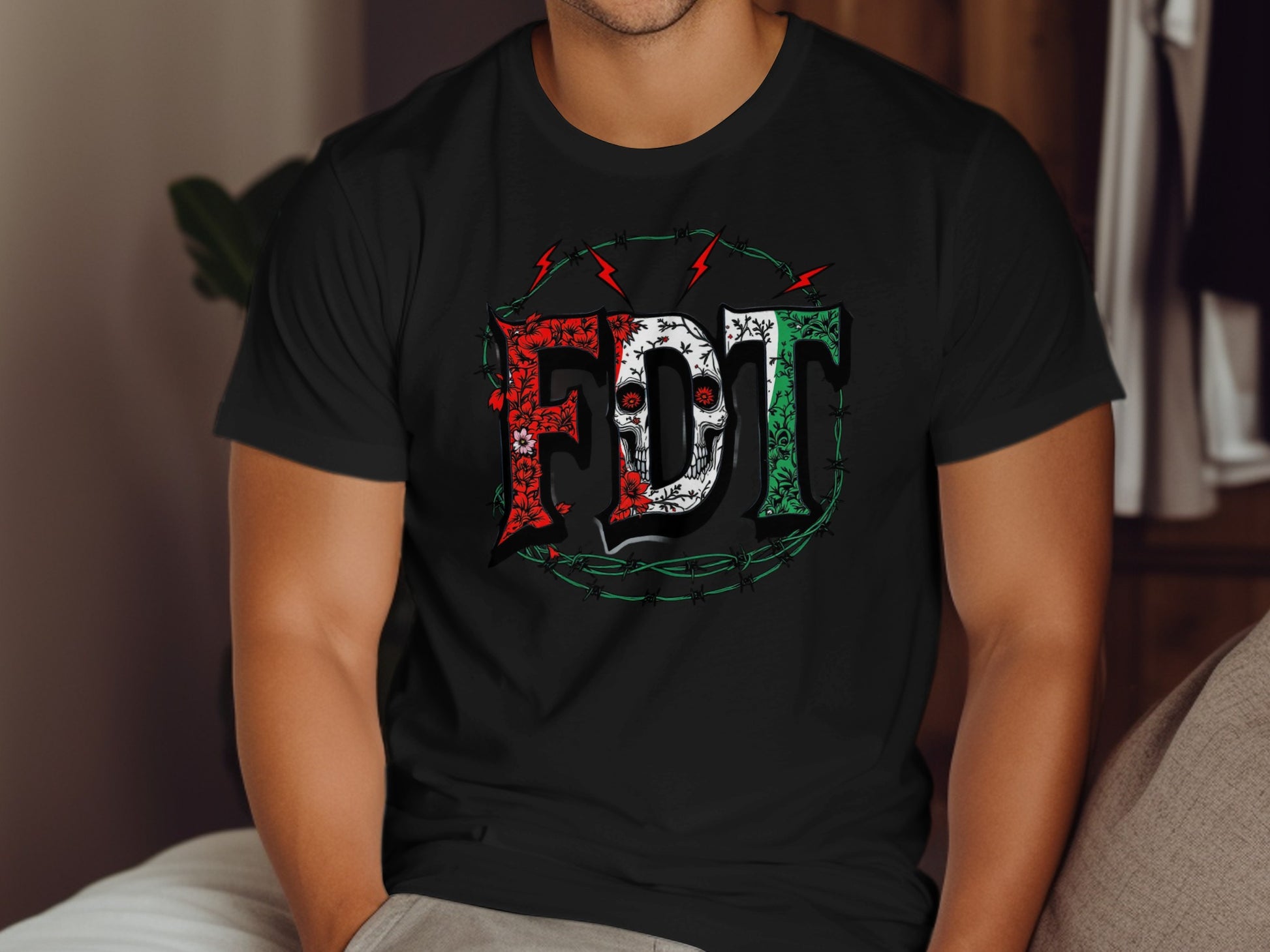 Vibrant Patriotic FDT Graphic Tee Shirt product type