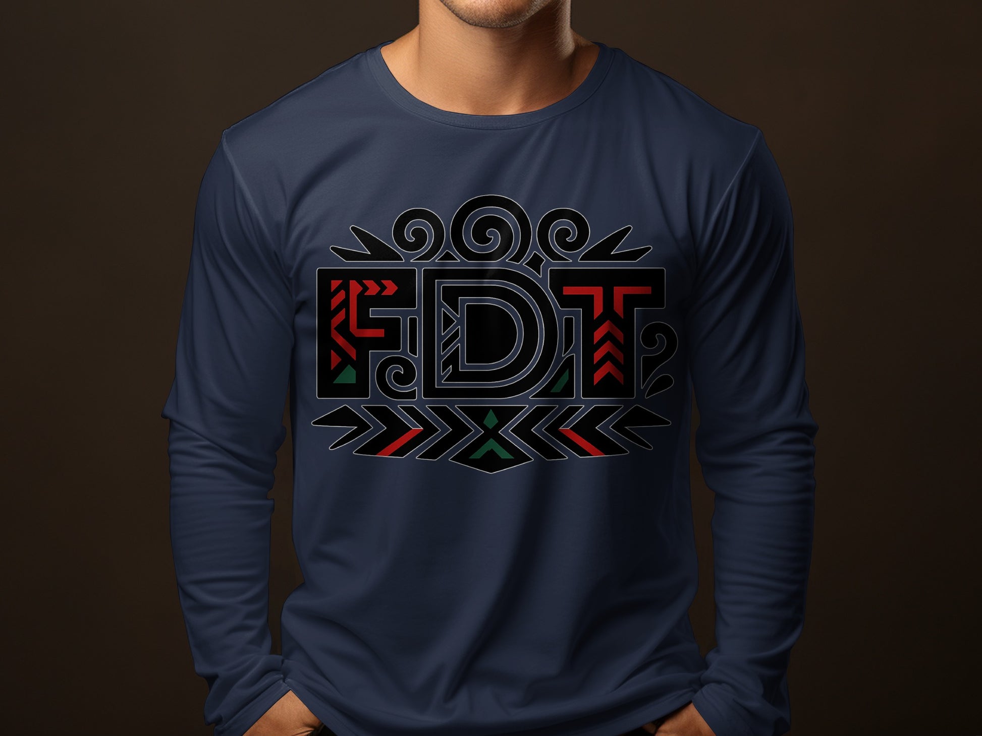 Stylish Graphic FDT Design Long Sleeve Shirt product