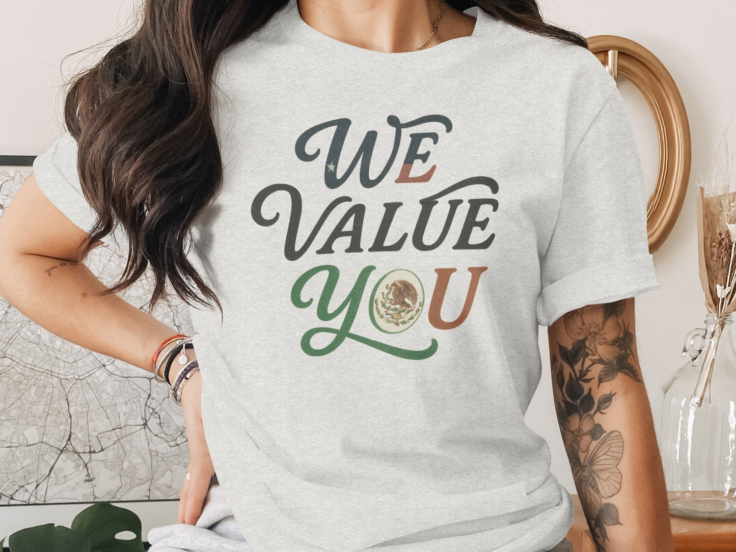 We Value You Statement Tee Unique Graphic Product