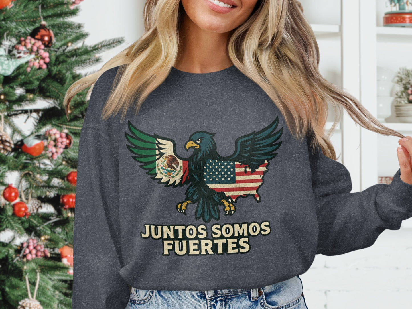 Juntos Somos Fuertes Graphic Design Sweatshirt product