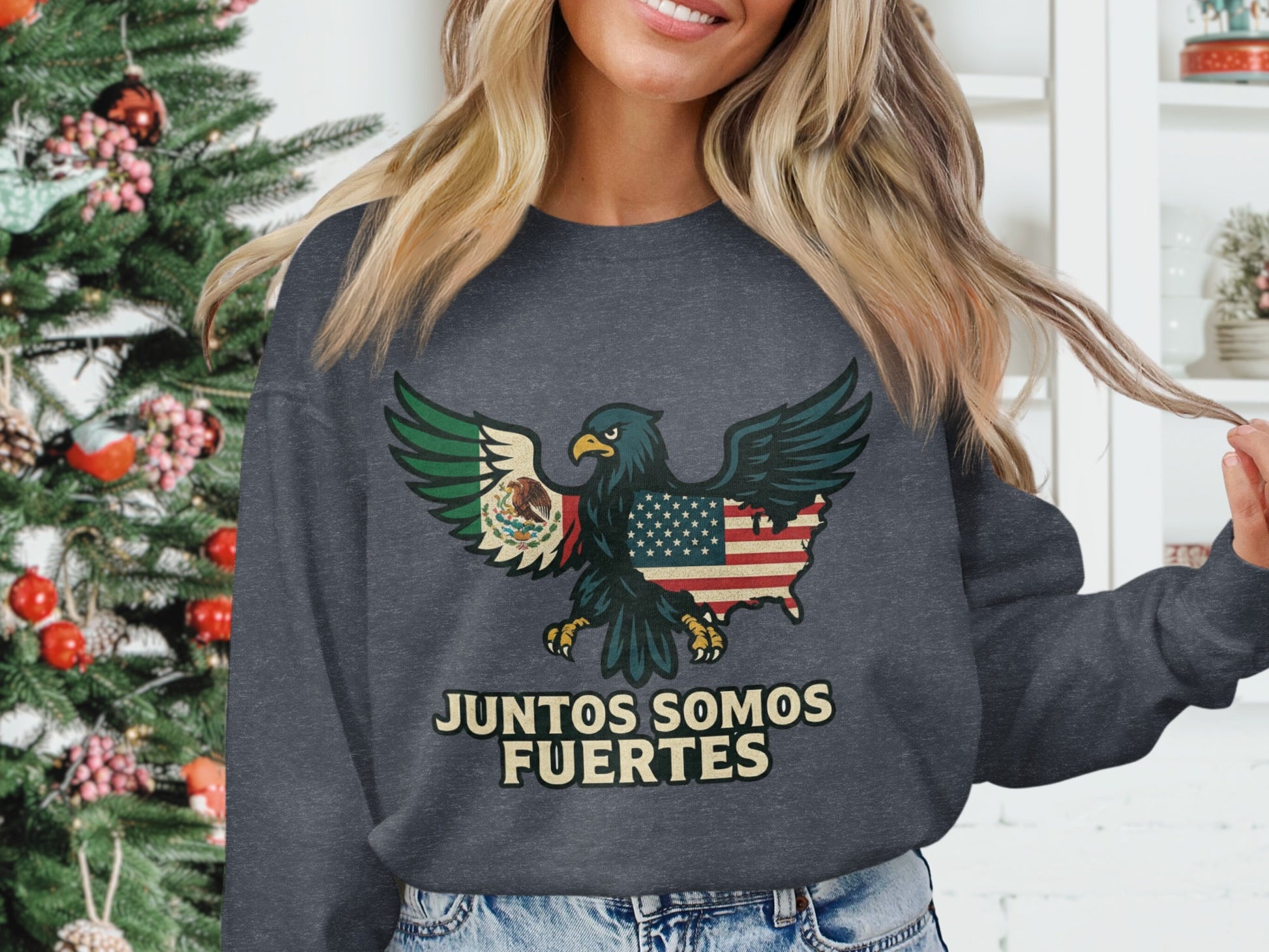 Juntos Somos Fuertes Graphic Design Sweatshirt product