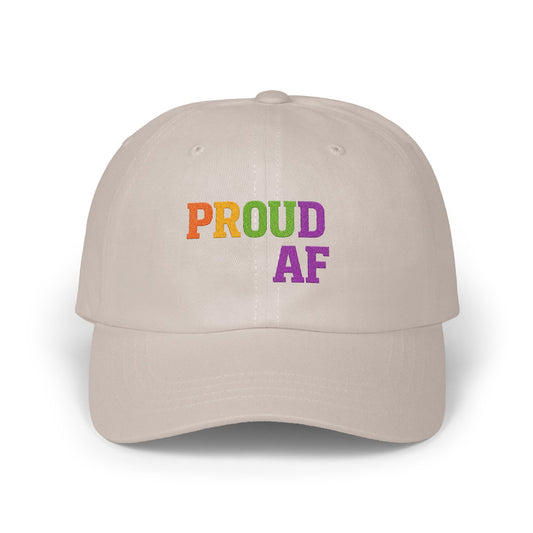 Proud AF Colorful Embroidered Cap Hat product type