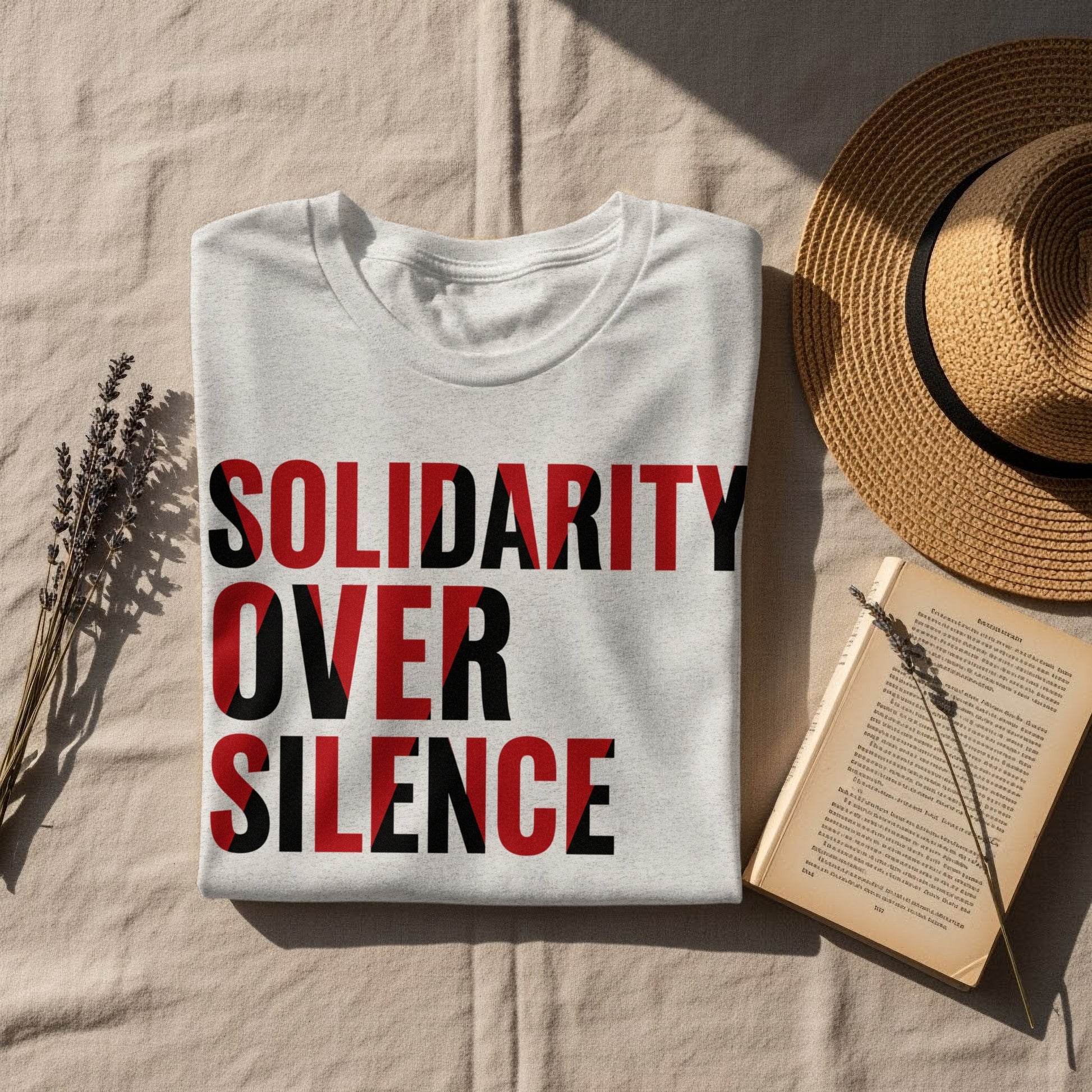 Solidarity Over Silence Statement Apparel Product