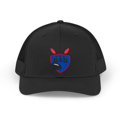 BAD Bunny Sports Shield Embroidered Black Hat
