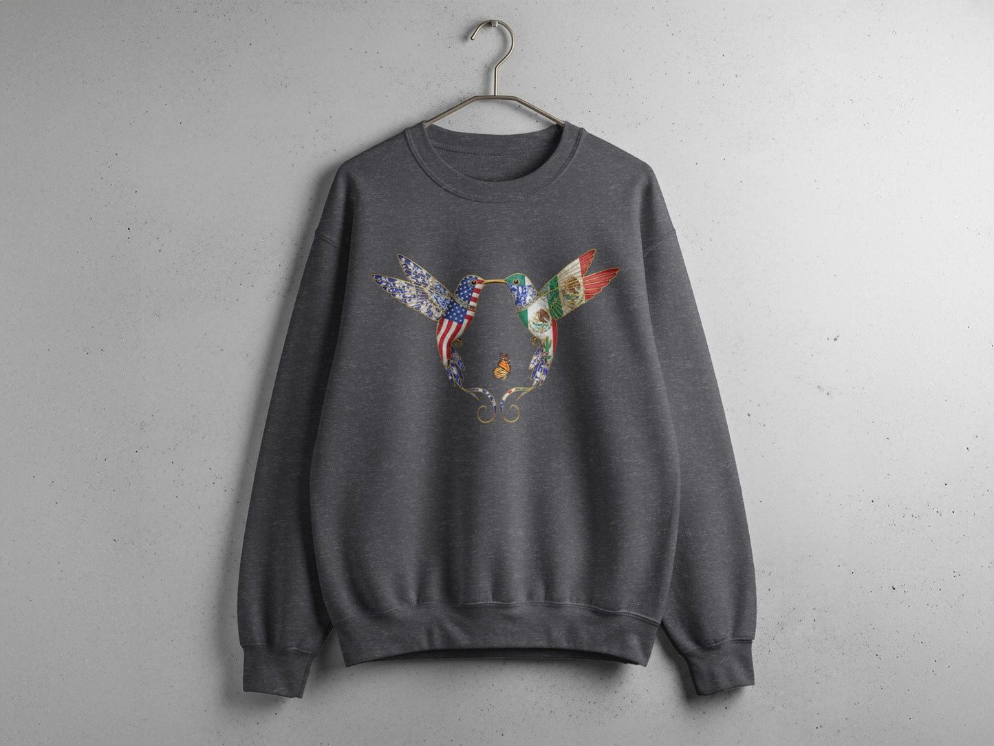 Colorful Bird Graphic Crewneck Sweatshirt Product