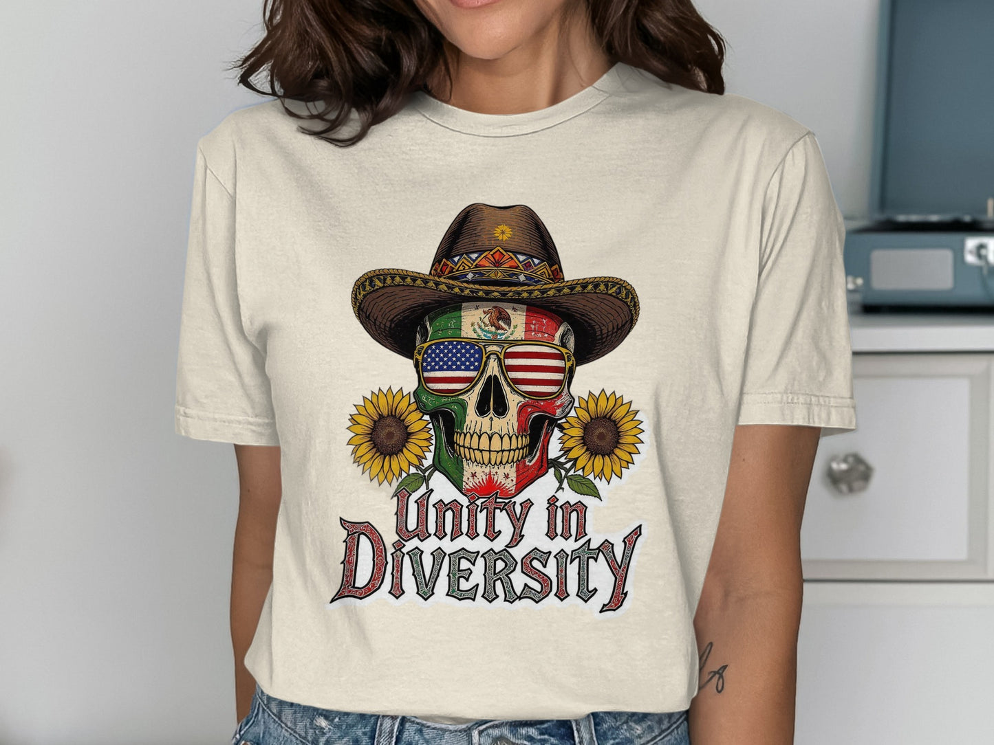 Unity in Diversity Skull Themed T-Shirt product