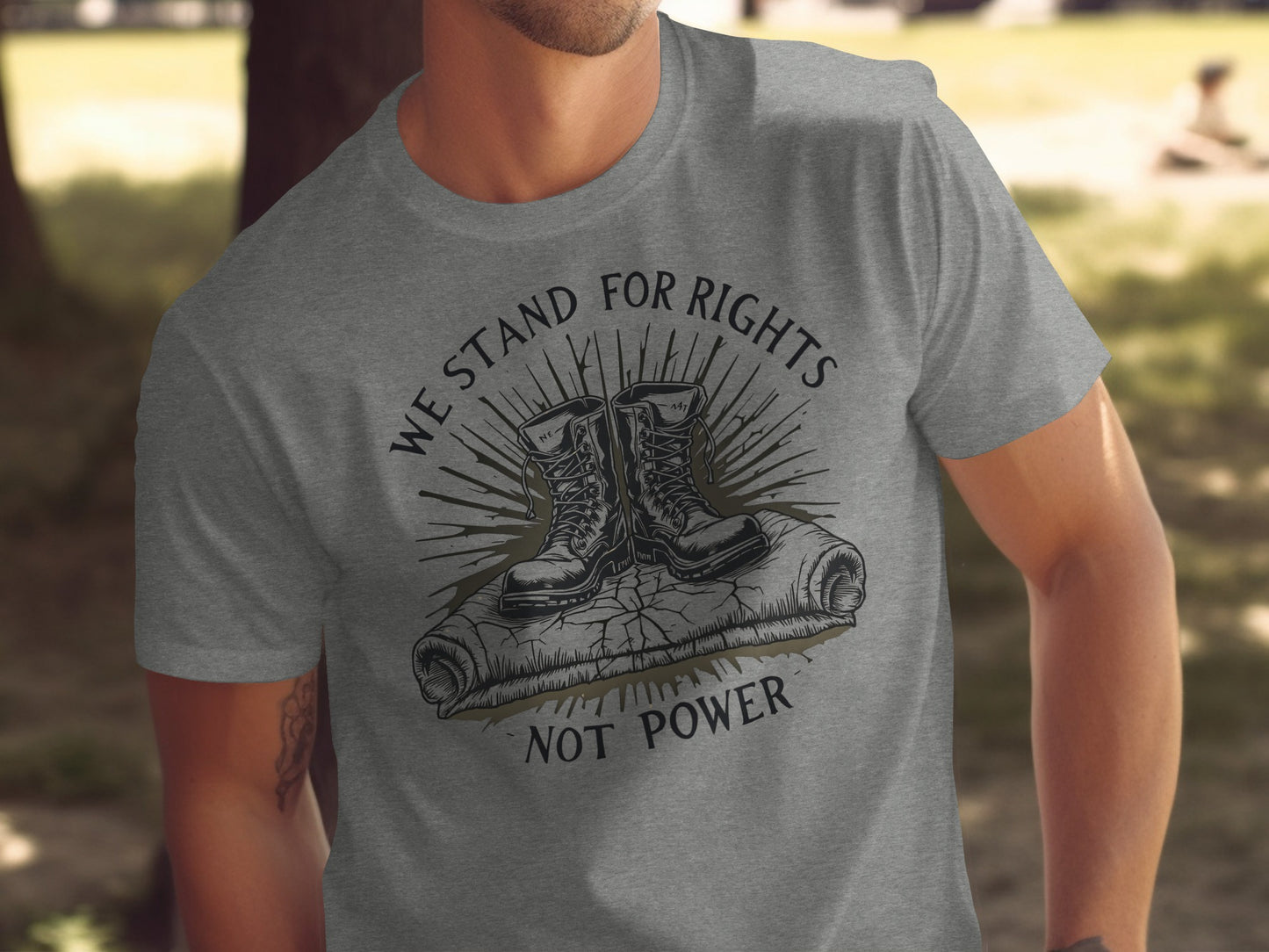 We Stand For Rights Not Power Graphic T-Shirt