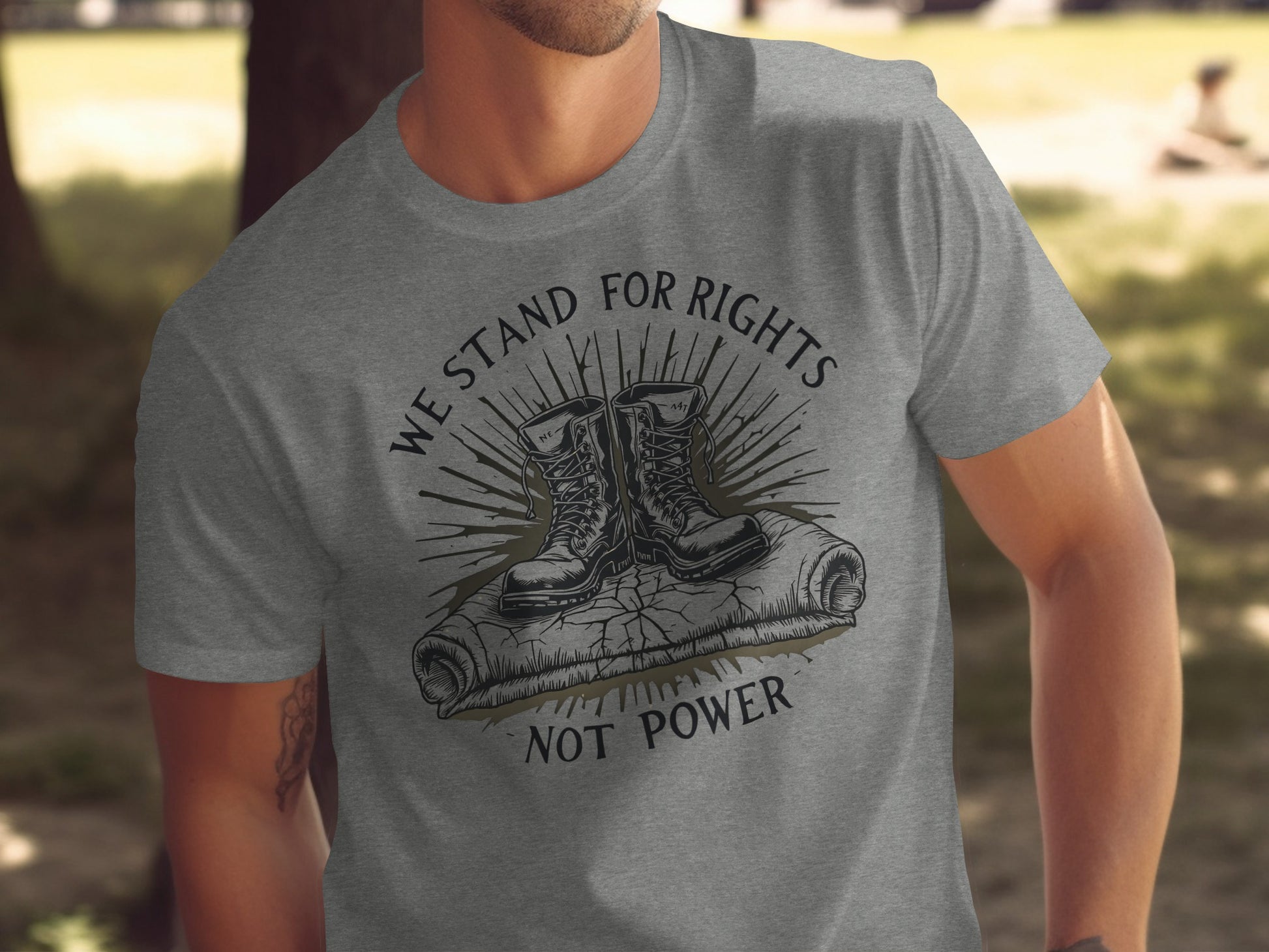 We Stand For Rights Not Power Graphic T-Shirt
