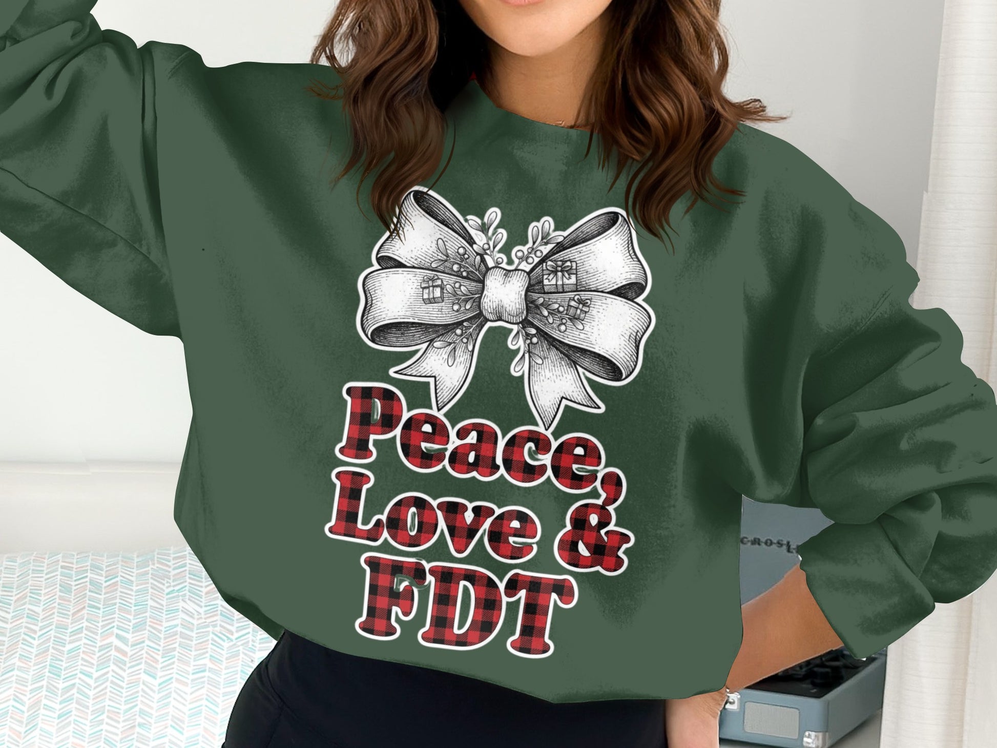 Peace Love & FDT Graphic Sweatshirt