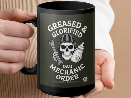 Greased and Glorified Dad Mechanic Order Mug product