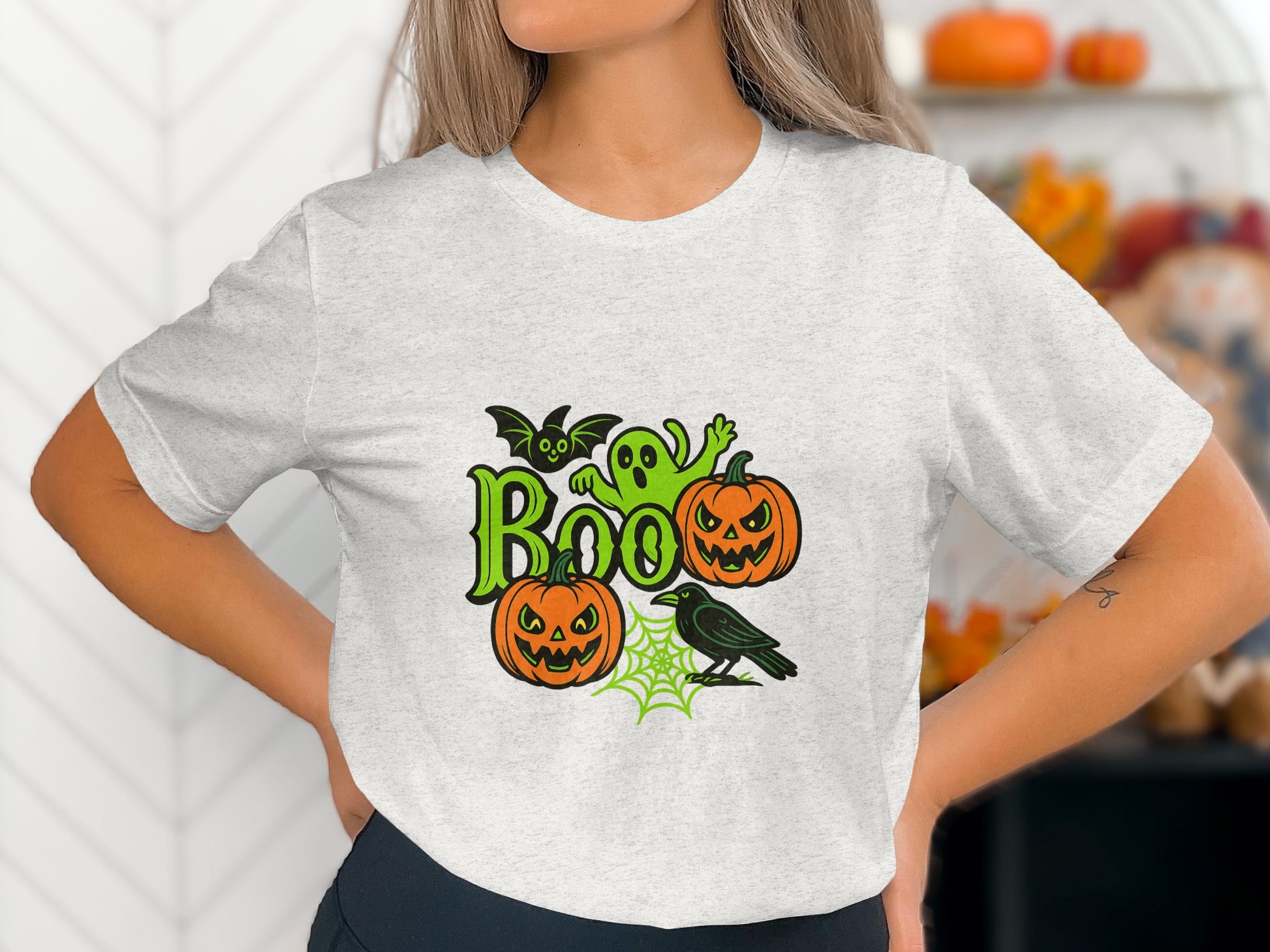 Boo Halloween Pumpkins Ghost Bat Raven product type