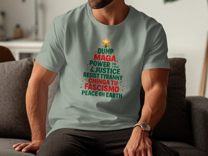 Dump MAGA Power Justice Resist Tyranny Peace T-Shirt