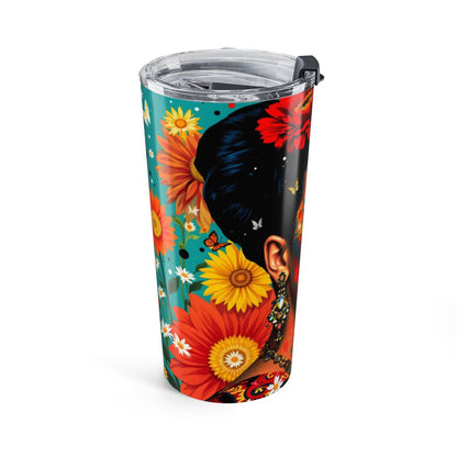 Vibrant Floral Design Insulated Tumbler for Everyday Use