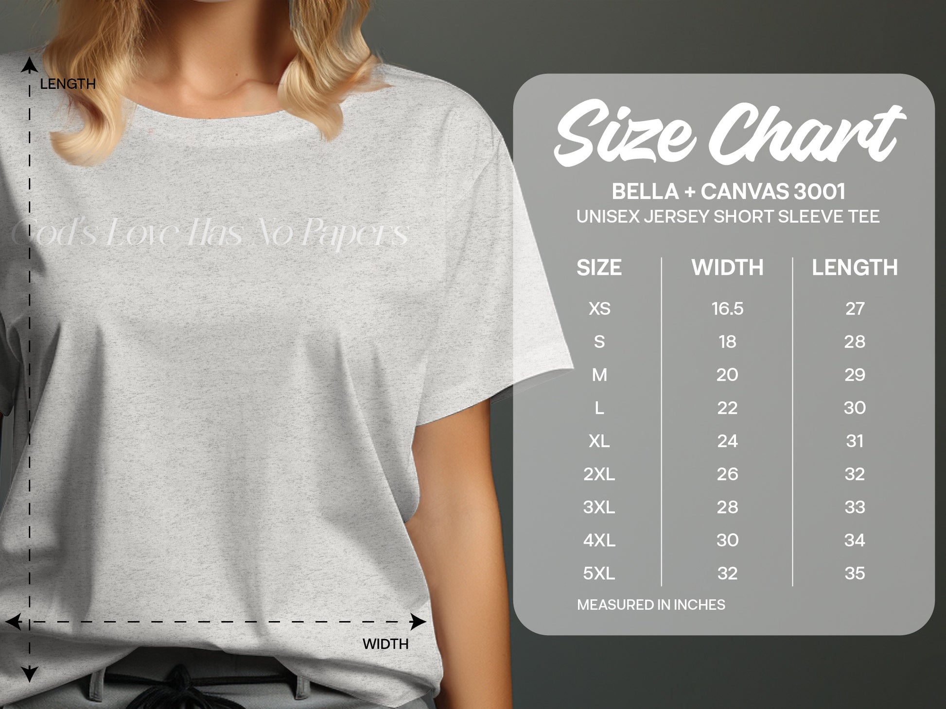 God's Love Has No Papers Unisex Jersey Short Sleeve Tee product type
