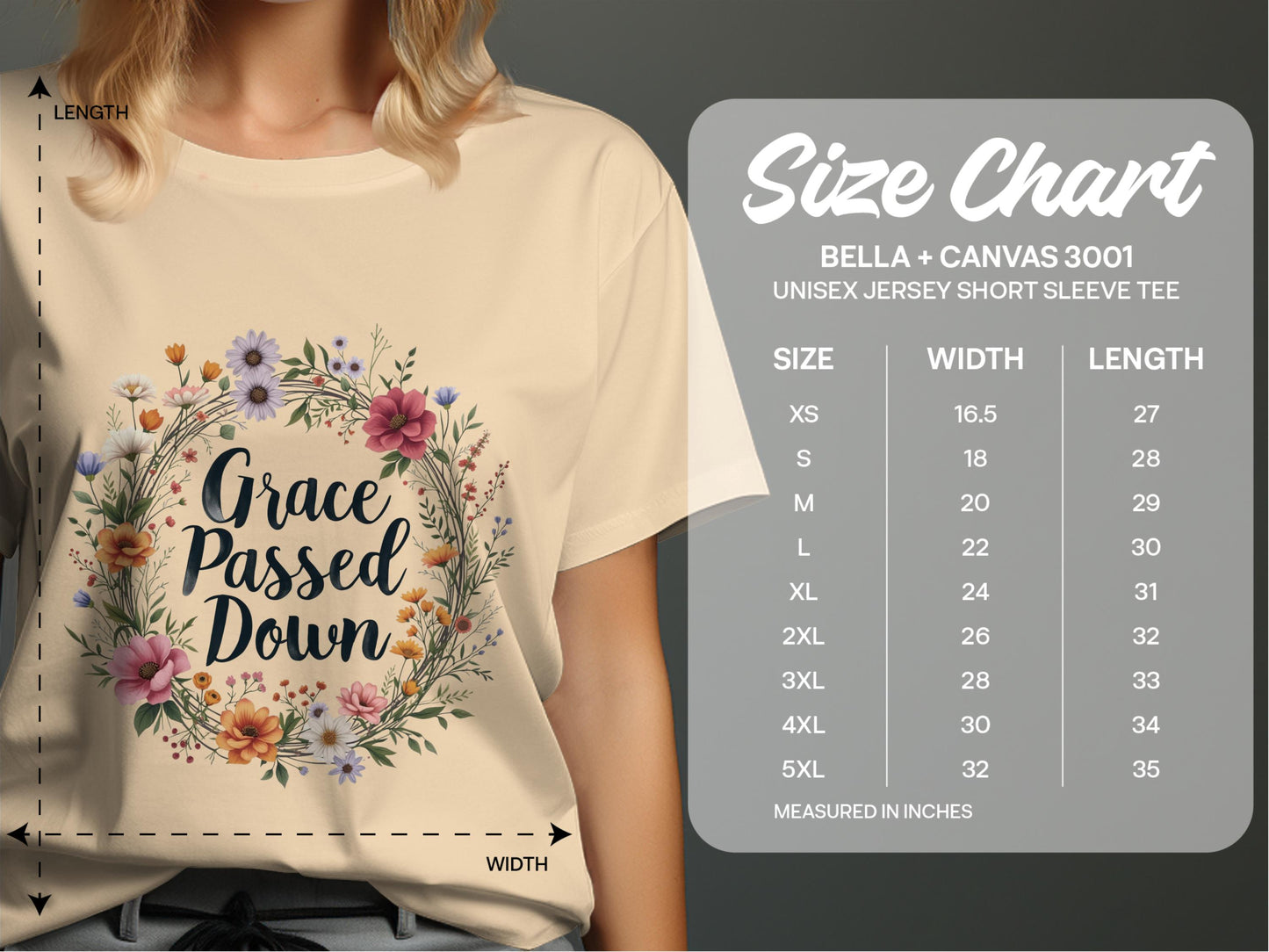 Grace Passed Down Floral Graphic Tee product