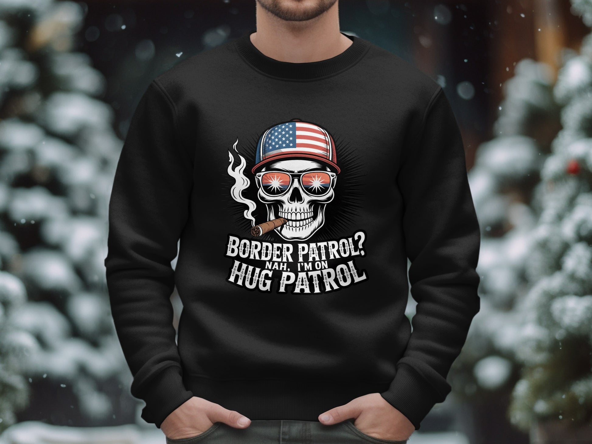 Border Patrol Nah I'm On Hug Patrol Sweatshirt product