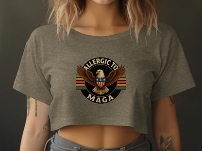 Allergic To Maga Women's Crop Top Shirt product type
